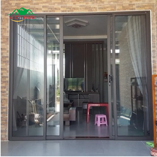 CỬA ĐI NHÔM XINGFA 4 CÁNH MỞ LÙA